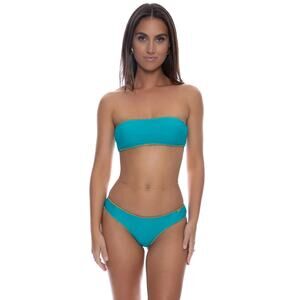 Luli Fama Luli Chic Seamless Wavy Ruched Back Bottom - Exuma NWT SIZE S